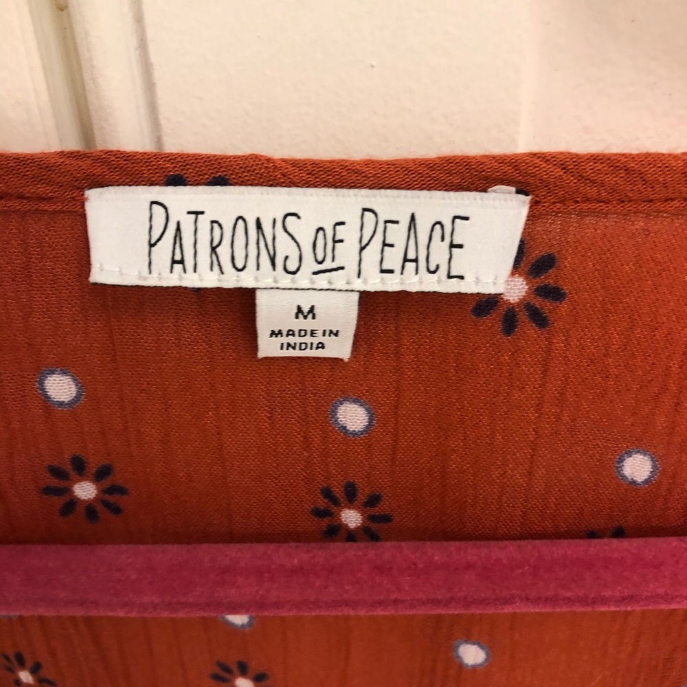 Anthropologie Patrons of Peace Crop Tie Top - Picture 4 of 4